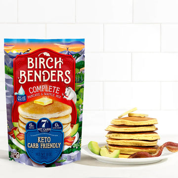 Birch Benders Keto Pancake & Waffle Mix And Original Keto Syrup, Gluten Free, Carb-Friendly, 13 Fl Oz