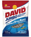 David Jumbo Roasted Salted Sunflower Seeds, Buffalo Ranch Flavor, 5.25oz Bags (Pack of 10)
