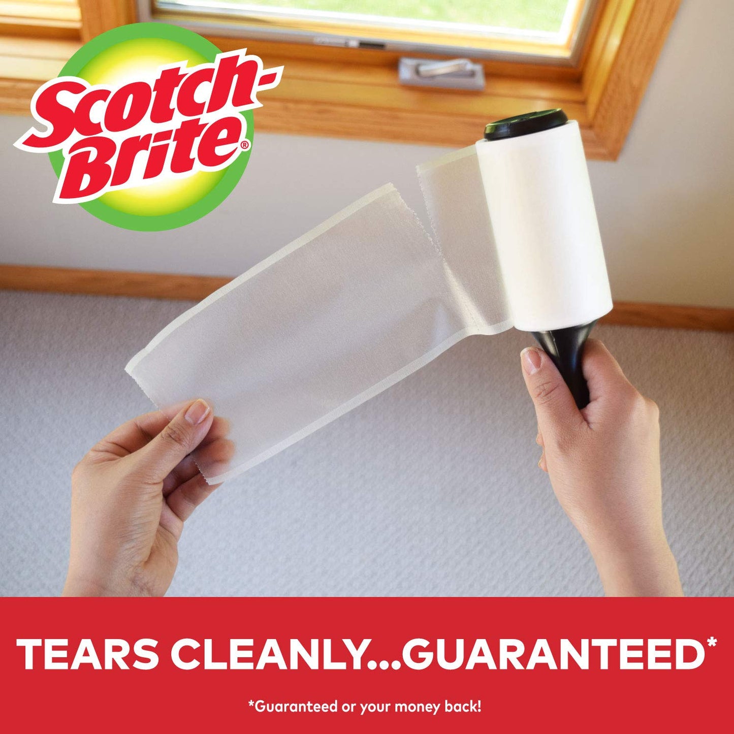 Scotch-Brite Lint Roller, Works Great On Pet Hair, 2 Rollers, 56 Sheets Per Roller, 112 Sheets Total