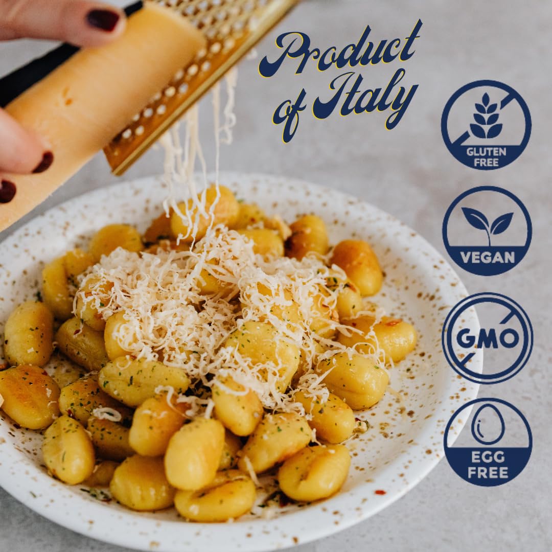 L Oro Del Sud Pack of 12, Gluten Free Potato Gnocchi, Cooks in 2-3 Minutes, Shelf Stable, (12 Pack x 1 lb) Product of Italy, NO