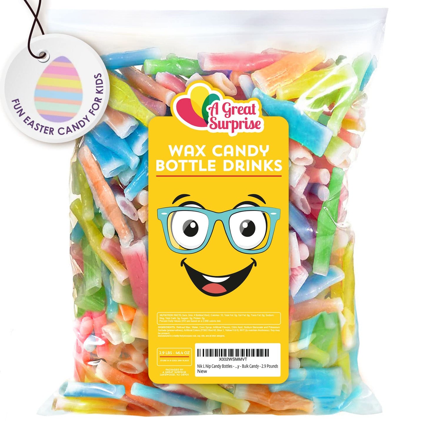 Wax Bottle Candy - Easter Candies - Soda Pop Candy - Novelty Candy - Bulk Candy - 29 Pounds