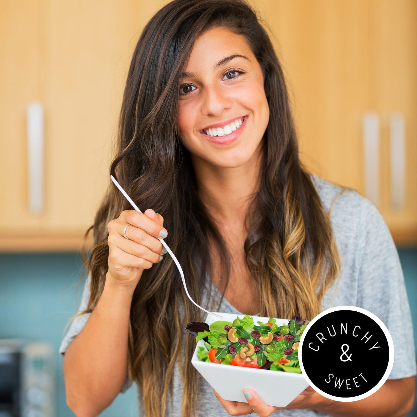 Modern Mill Protein Packed Salad Topper By Gourmet Nut - Mixed Nuts(Roasted Cashews),Dried Cranberries,Edamame,Sunflower Seeds -