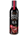Sempio Black Rice Vinegar Drink Pomegranate - Naturally Fermented Brown Rice Vinegar Concentrate, No Added Sugar, Vegan, Mix for