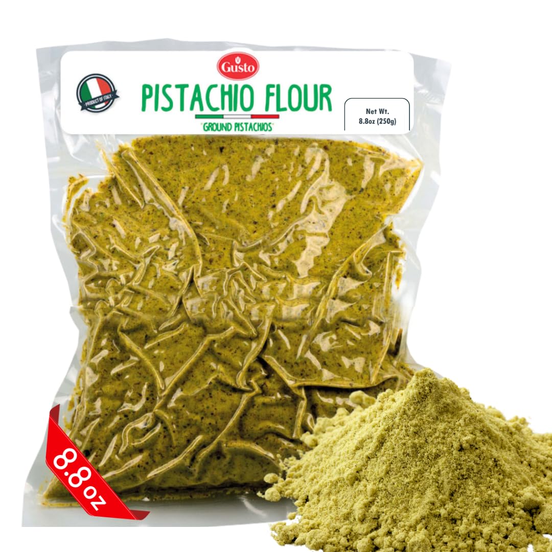 Pistachio Flour, 8.8 oz (250 g), Fine Chopped Pistachio Flour, Ground Pistachios, Pistachio Powder, Gluten Free Flour, High Prot