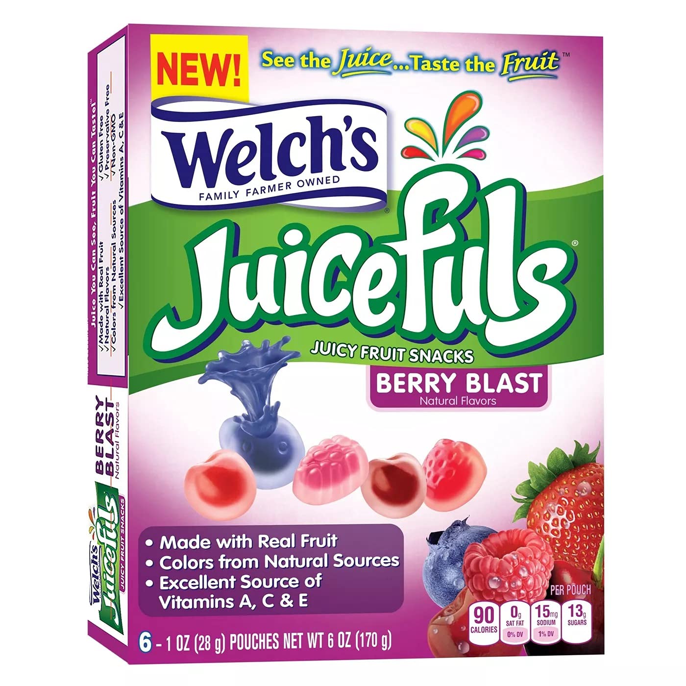 1 Oz Welch'S Juicefuls Berry Blast 6Ct