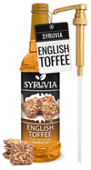 Syruvia English Toffee Coffee Syrup - 25.4 fl oz Premium Coffee Flavoring Syrup - Kosher Coffee Syrups, Gluten Free, No Coloring