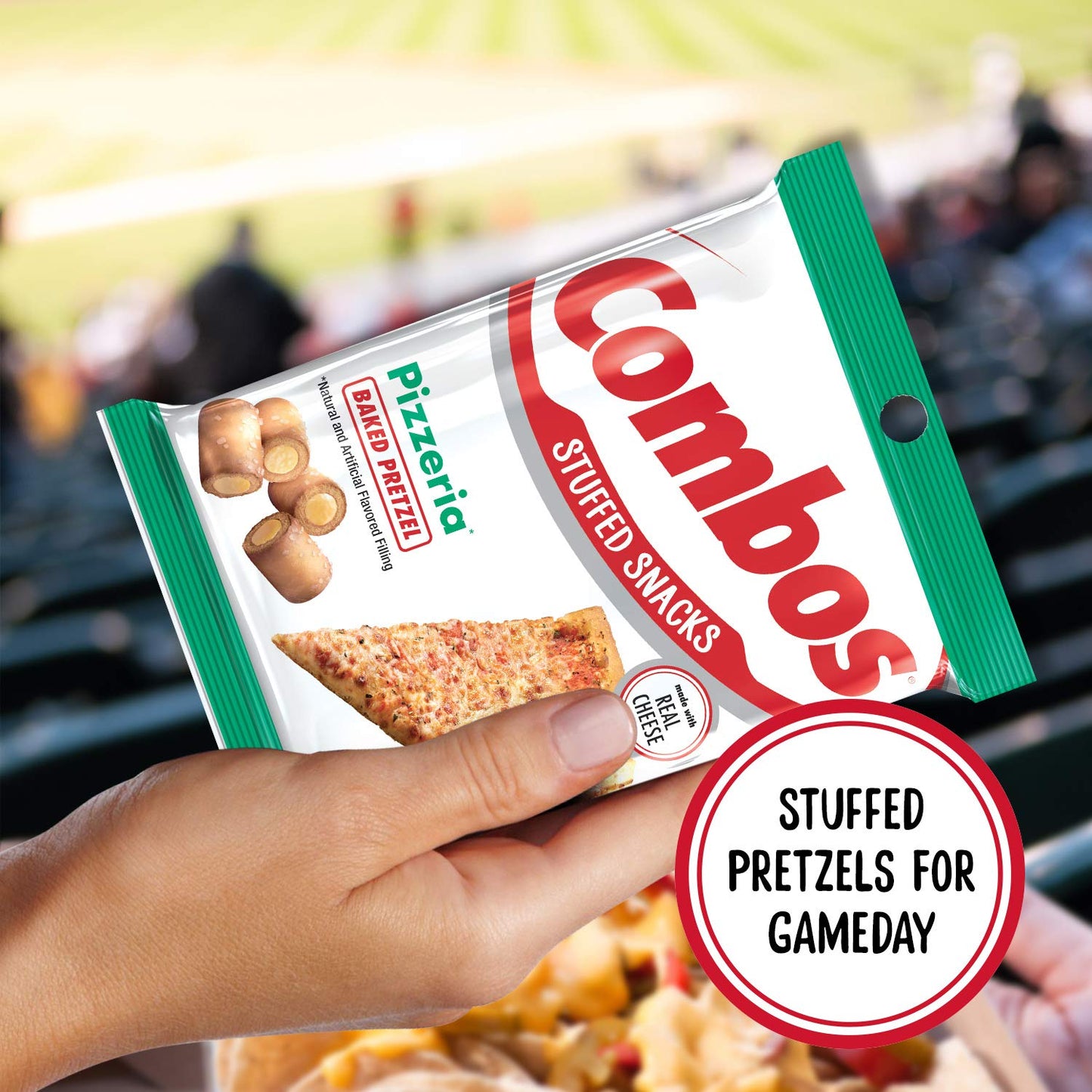 COMBOS Pizzeria Pretzel Baked Snacks 6.3-Ounce Bag