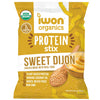 IWON Organics Sweet Dijon Flavor Snack Stix, High Protein and Organic Healthy Snacks, 8 Bags, 1.5 Ounce