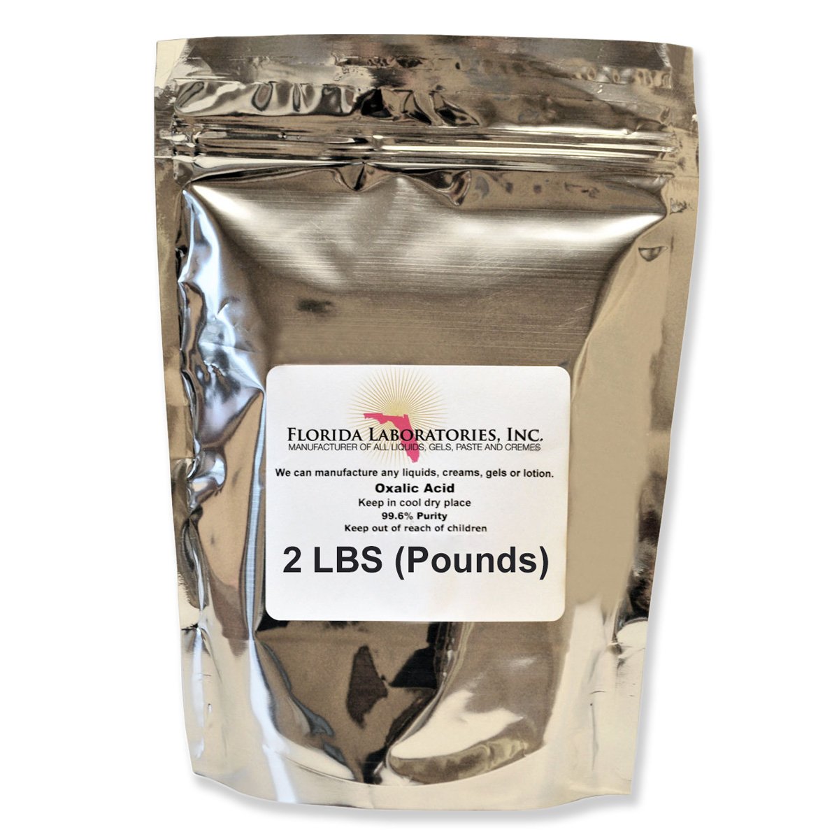 Oxalic Acid 99.6% 2 Lb. Deck, Crystals, Metal Cleaning- Rust Removal, Wood Stain Remover And More!