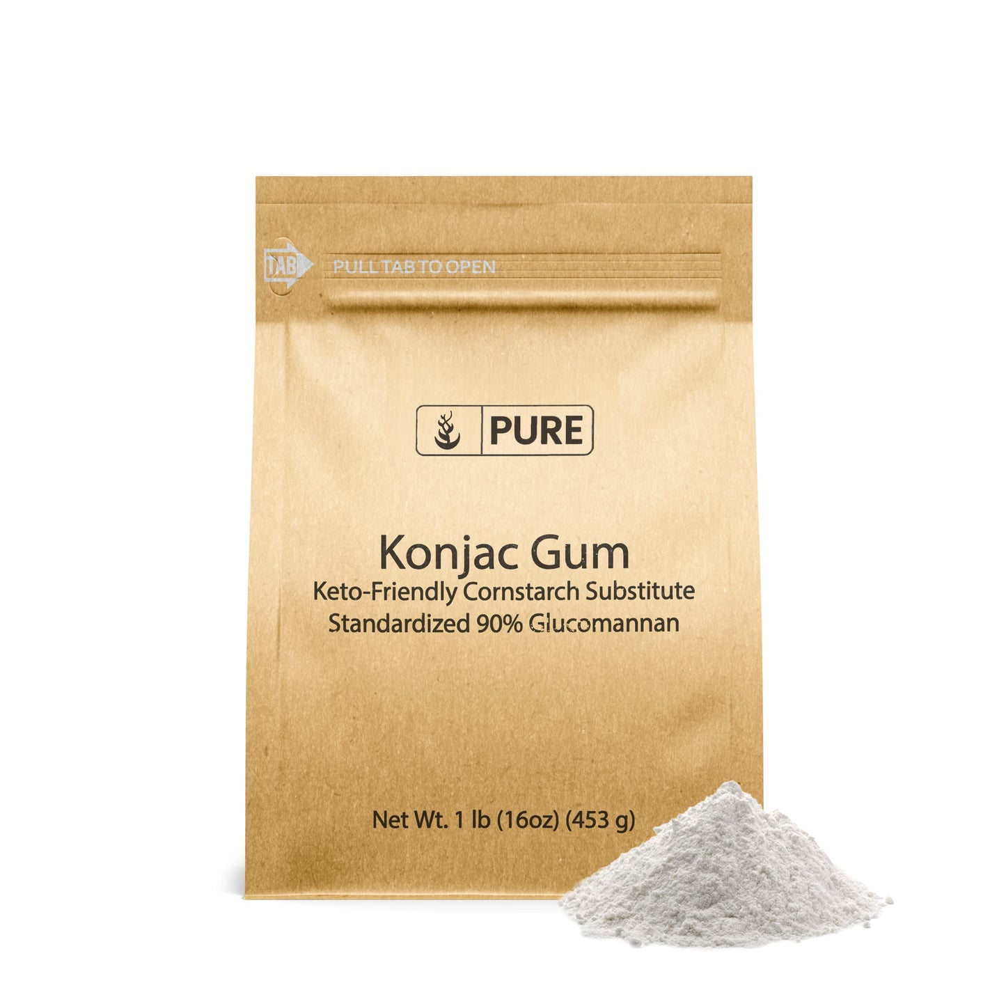 Konjac gum (1 lb) glucomannan Konjac Powder cornstarch Substitute Thickener