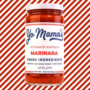 Yo Mamas Keto Marinara Pasta Sauce - Low Carb, No Sugar Added - 3 Pack of 12.5 Ounce Jars - Gluten Free, Paleo Friendly