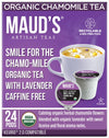 MAUDS Organic Chamomile Lavender Tea Pods - 24 Count - Caffeine Free, KCup Compatible, Recyclable