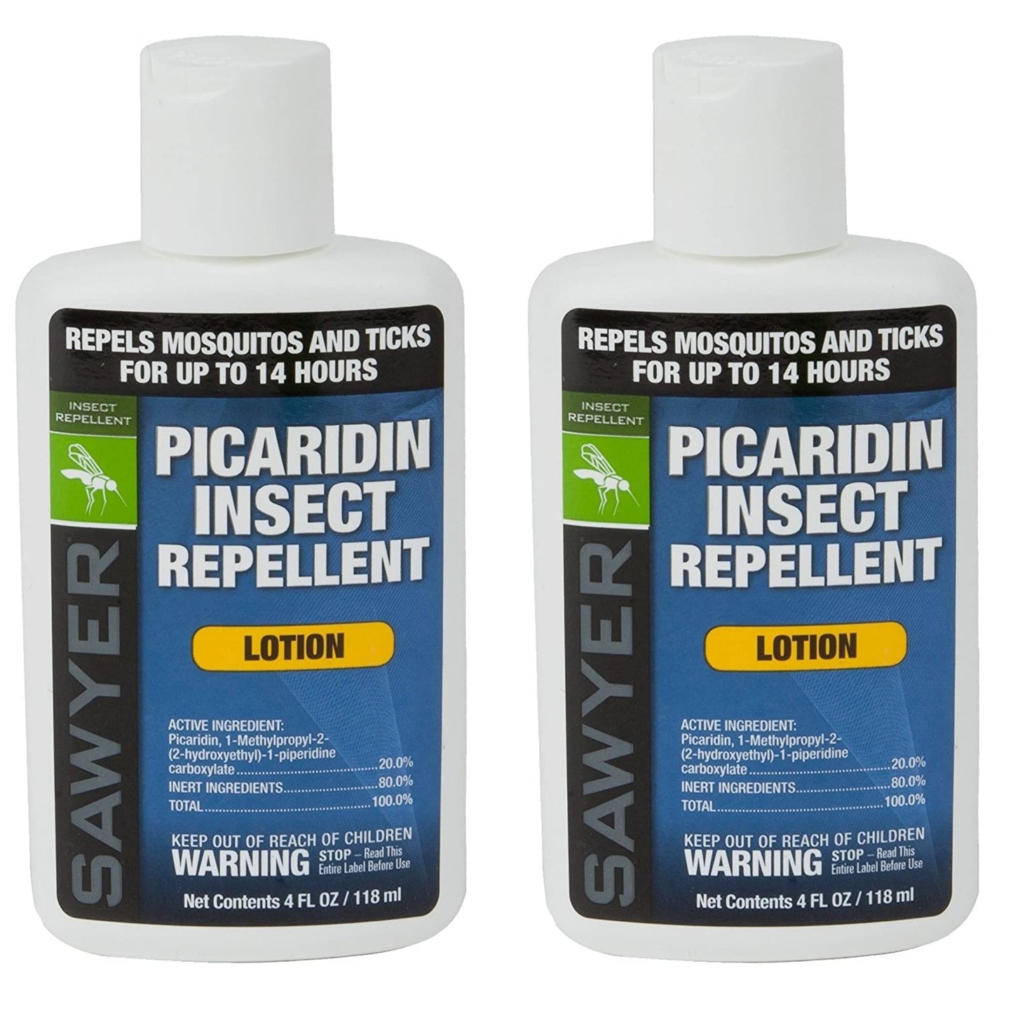 Sawyer Products Sp5642 20% Picaridin Insect Repellent, Lotion, 4-Ounce, Twin Pack,White