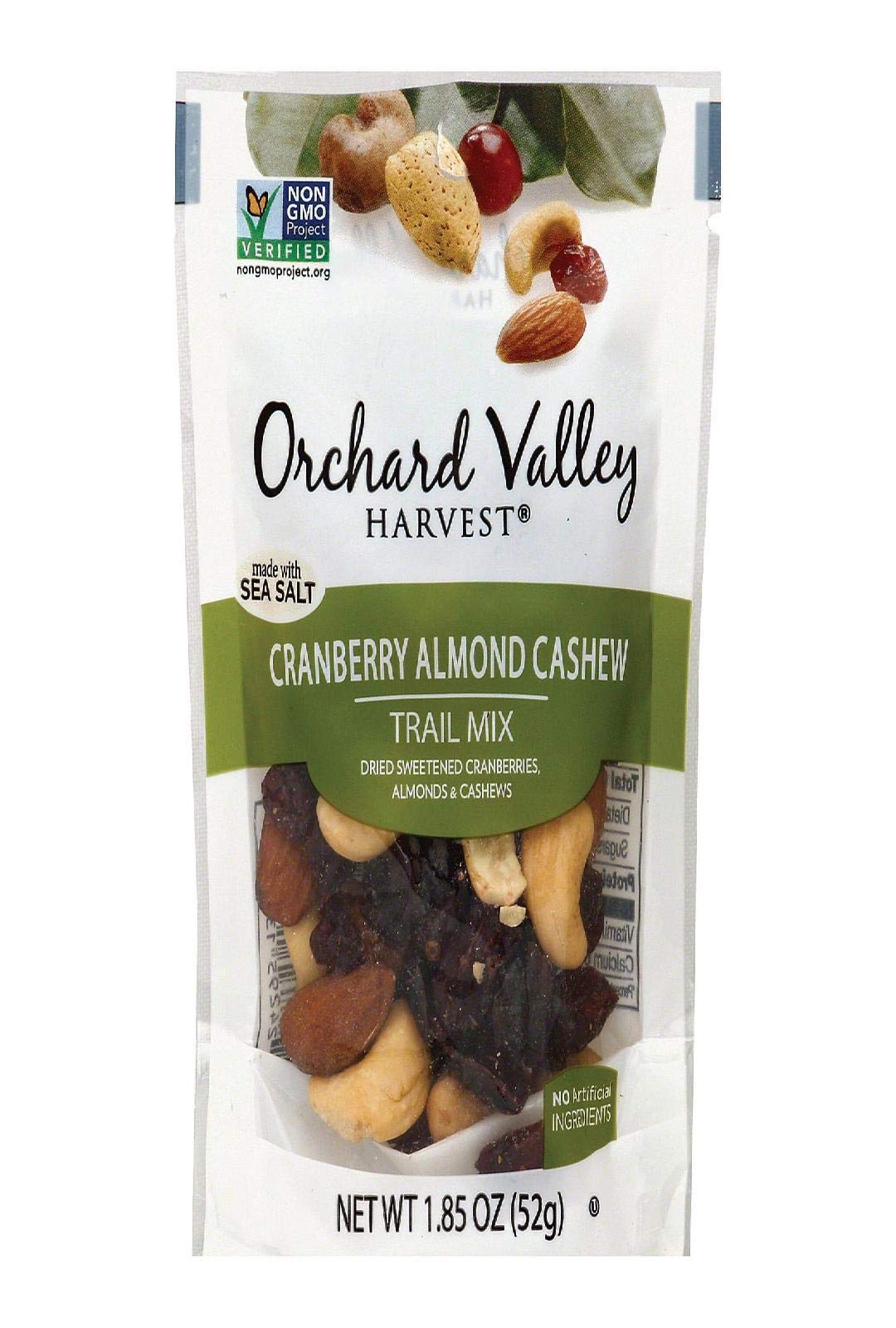 Orchard Valley Harvest, Cranberry Almond Cashew Trail Mix, 1.85 Oz, Non-Gmo, No Artificial Ingredients