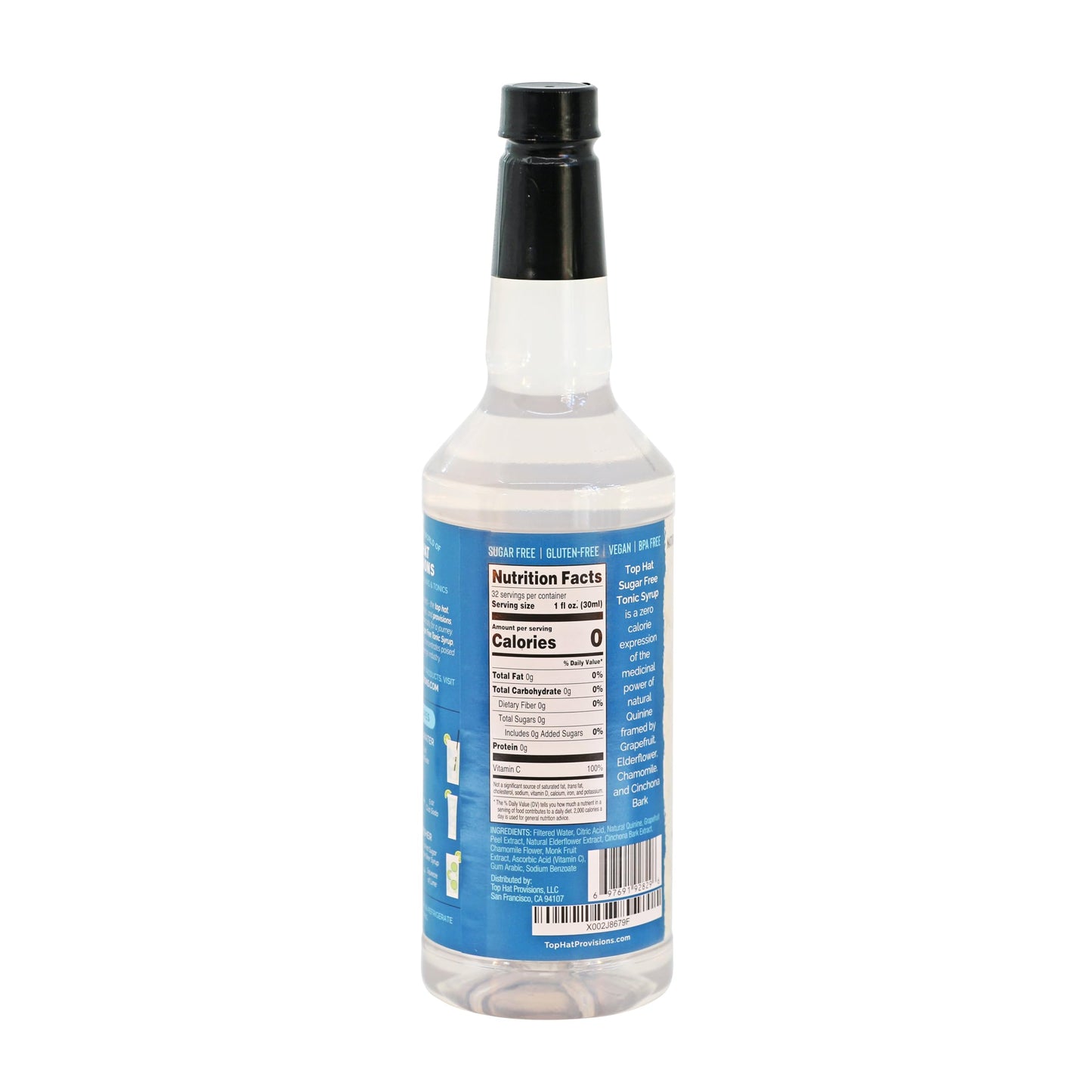 Top Hat Provisions Tonic Syrup Trio - East India, Keto Sugar Free & Classic - 32 Fl Oz (Pack of 3)