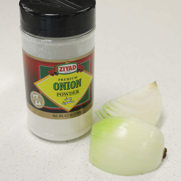 Ziyad Shaker Premium Onion Powder, Perfect For Soups, Stews, Meats, Fish And Chicken, No Additives, No Preservatives, 6.5Oz