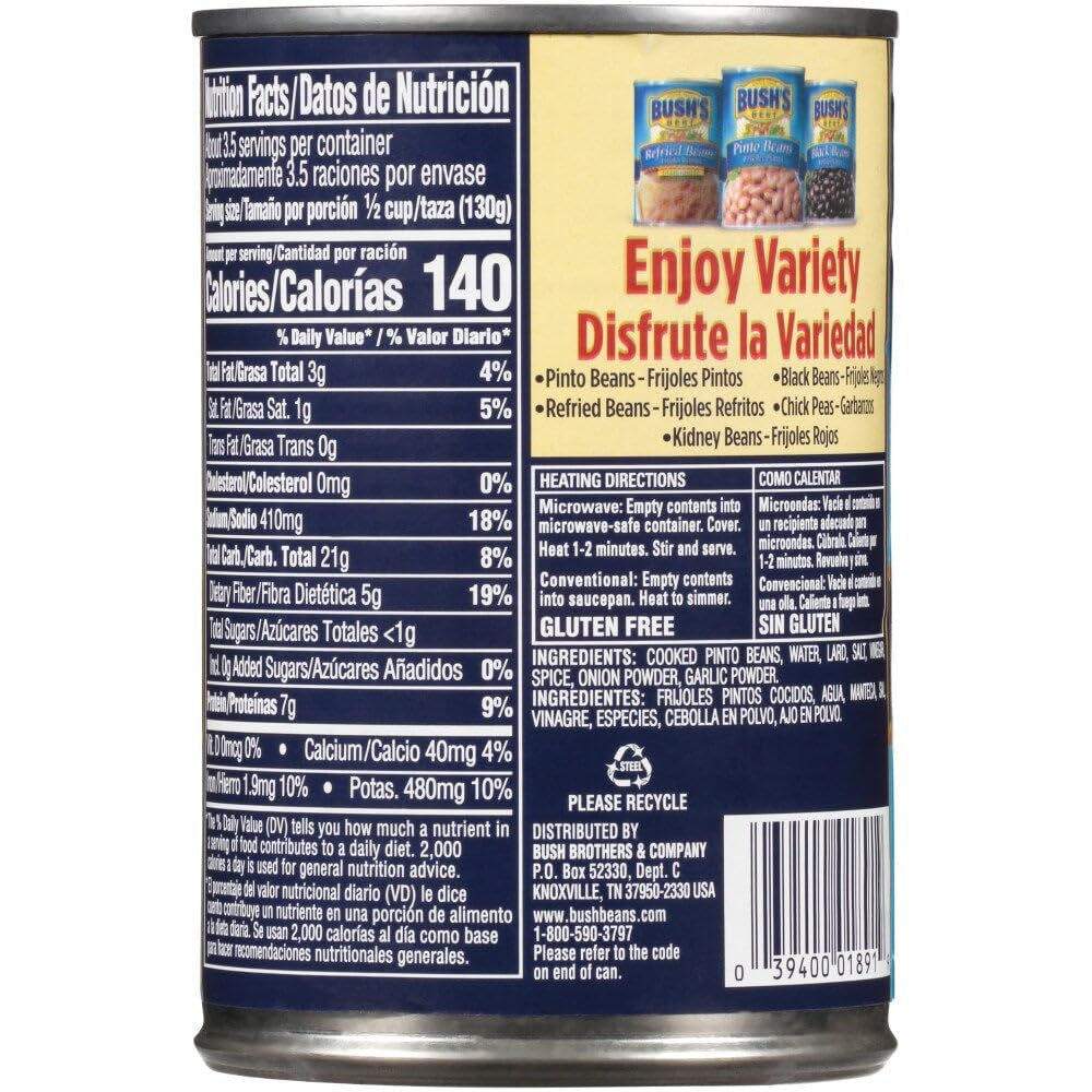 Bush'S Best Traditional Refried Beans (Case Of 12)