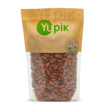 Yupik Organic Raw European Almonds, 2.2 Lb, Non-Gmo, Vegan, Gluten-Free, Good Source Of Protein, Fiber, Iron & Calcium, Low In C