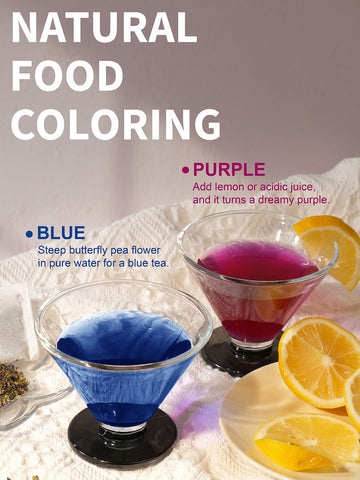 Teelux Butterfly Pea Flower Tea Bags, Premium Dried Butterfly Pea Flower For Blue & Purple Drinks And Food Coloring, 100 Count