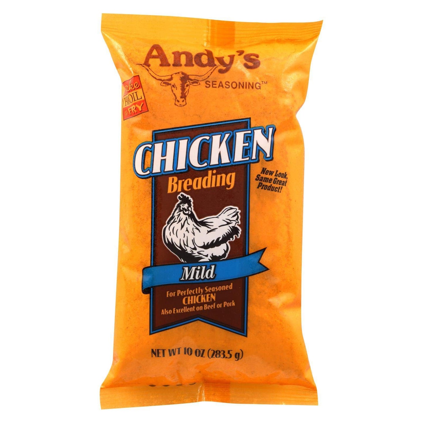 Andys Mild Chicken Breading Mix, 10-Ounce Boxes (Pack of 12)