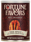 Fortune Favors Candied Pecans, Sweet and Salty Snack, Hand Crafted in Small Batches, USA-Grown (16oz, Spicy)