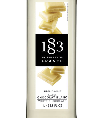 1883 Maison Routin - White Chocolate Syrup - Glass Bottle - 1 Liter