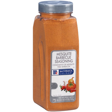 Mccormick Culinary Mesquite Barbecue Seasoning, 26 Oz (Pack Of 6) - Six 26 Ounce Containers Of Mesquite Seasoning Rub, Best On Pork Sandwiches, Ribs, Briskets, Or As Meat Tenderizer Seasoning