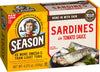 Season Sardines In Tomato Sauce - Wild Caught, 22G Of Protein, Keto Snacks, More Omega 3'S Than Tuna, Kosher, High In Calcium, Canned Sardines - 4.37 Oz Tins, 12-Pack