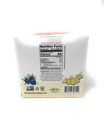 Culture Pop Soda Pink Grapefruit Probiotic Soda 4pk, 12 FZ