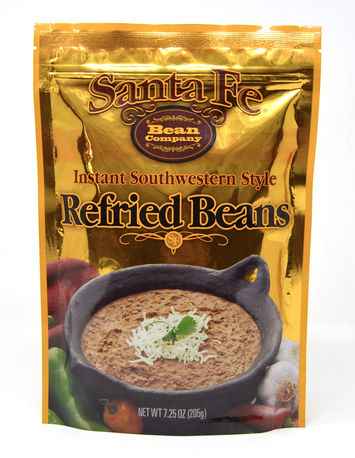 Santa Fe Bean Company Instant Southwestern Style Refried Beans 7.25-Ounce (Pack of 8) Instant Southwestern Style Refried Beans,