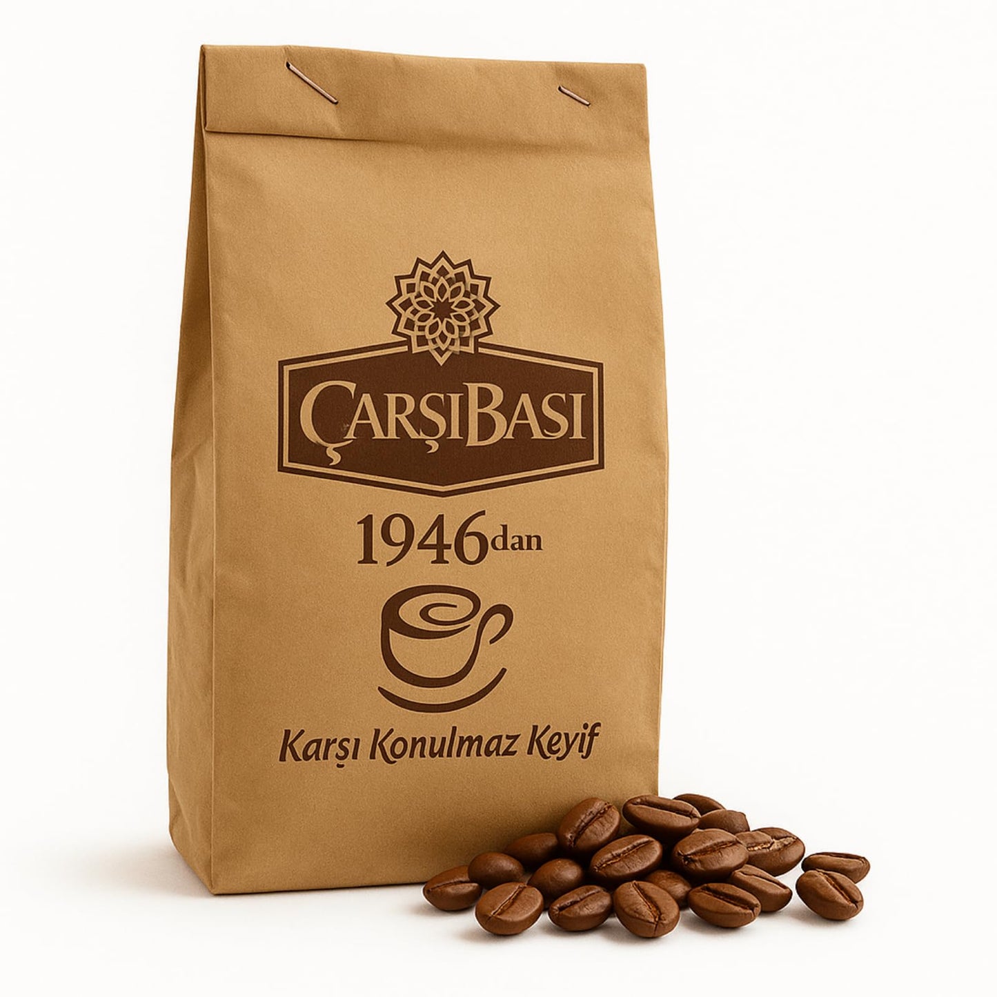 Arsibasi 1946 Turkish Coffee Roasted & Ground 100% Arabica Rich Aroma & Traditional Taste 500G (17.6 Oz) (62 Servings) Traditional Dark Roast Ground Coffee