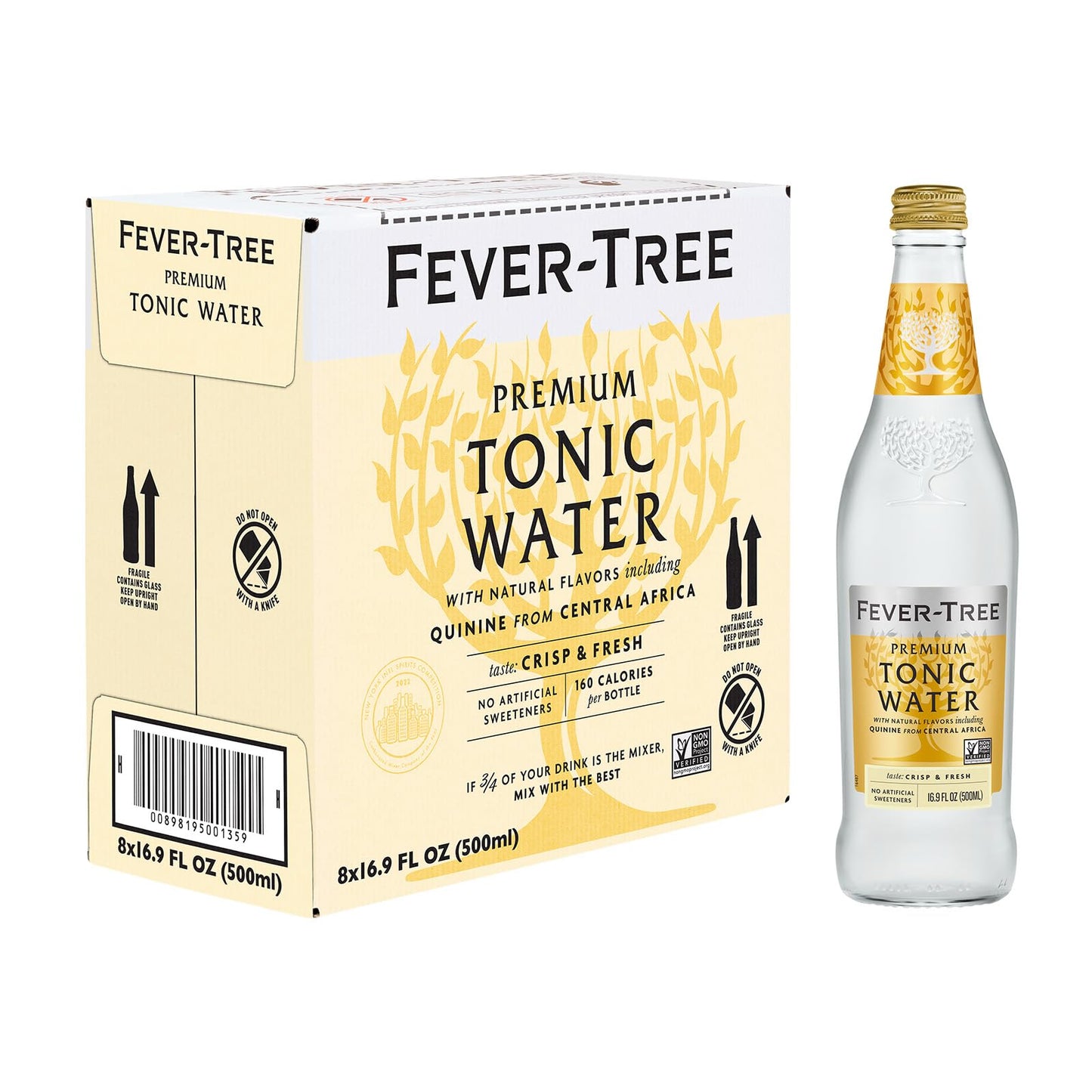 Fever Tree Indian Tonic Water - Premium Quality Mixer - Refreshing Beverage for Cocktails & Mocktails. Naturally Sourced Ingredi