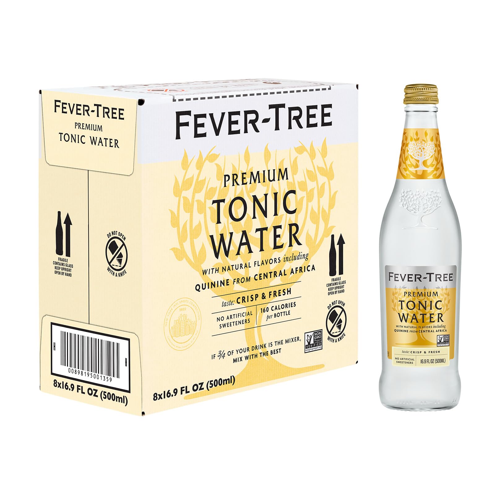 Fever Tree Indian Tonic Water - Premium Quality Mixer - Refreshing Beverage for Cocktails & Mocktails. Naturally Sourced Ingredi
