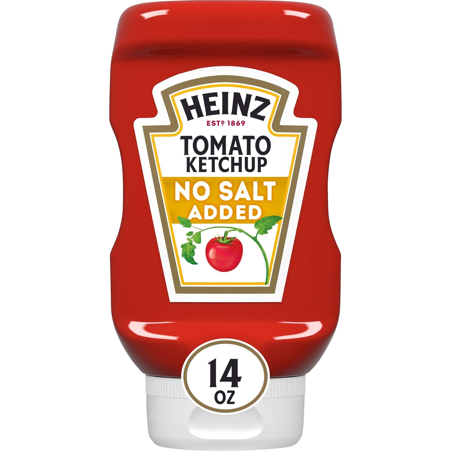 Heinz Tomato Ketchup With No Salt Added, 14 Oz Bottle