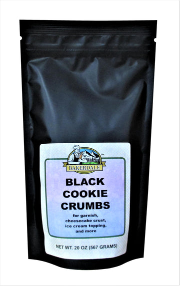 Bakerdale Black Cookie Crumbs Chocolate Dirt For Crust, Garnish, And Toppings, 20 Ounce Pouch