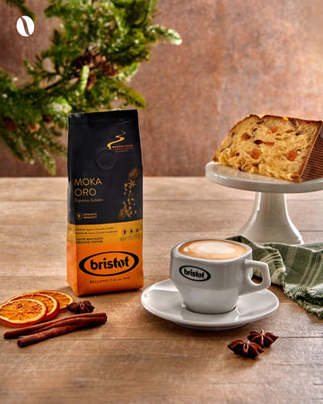 Bristot Moka Oro Ground Coffee | Italian Ground Espresso | Medium Roast | For Moka, French Press, Pour Over | 8.8Oz/250G