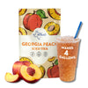 HTEAO Georgia Peach Black Tea Sachets - 4 Gallons - Pack of 8 Sachet Bags