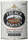 French Market Coffee & Chicory Restaurant Blend Medium-Dark Roast Ground Coffee, 12Oz Can (Pack Of 1)