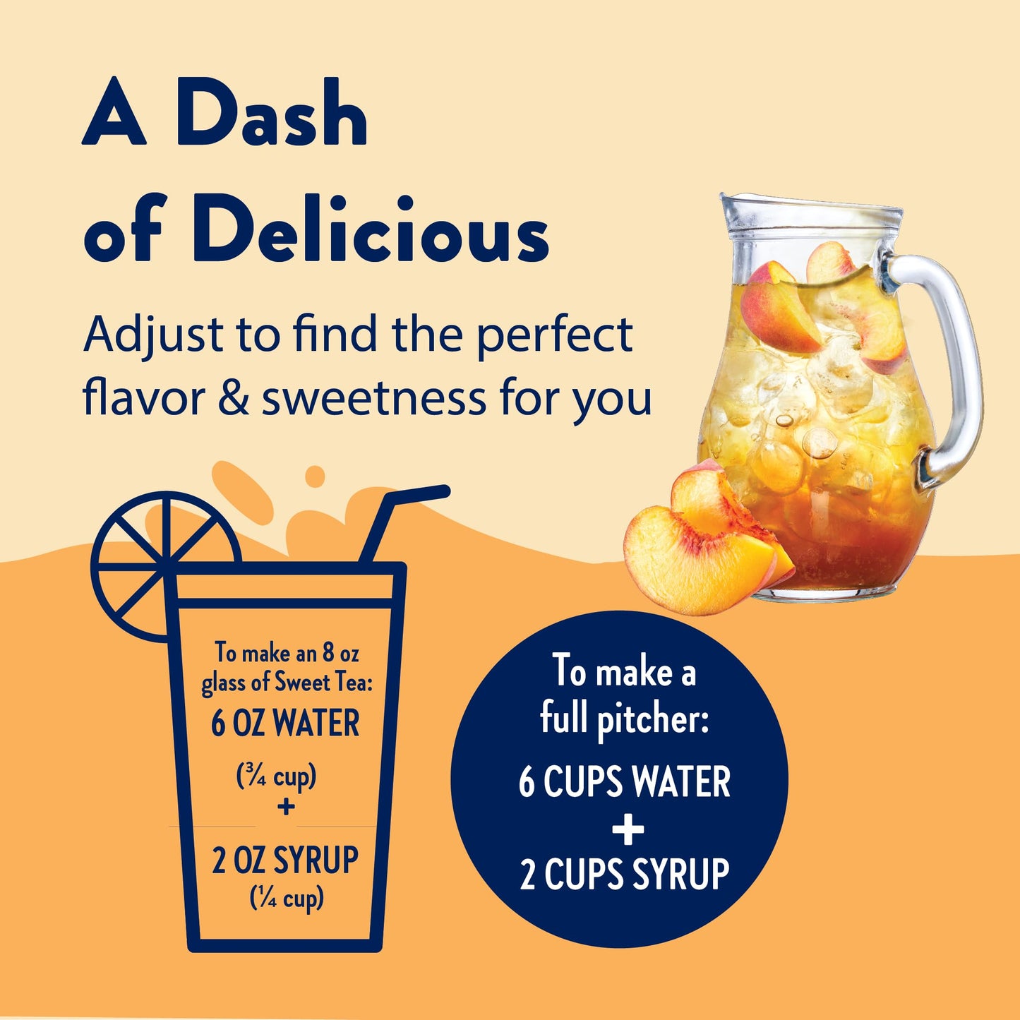 Jordans Skinny Mixes Sugar Free Syrup Peach Tea Flavor Fruit Flavored Water Enhancer Drink Mix for Iced Tea Lemonade Drinks Low Calorie Water Flavoring Dairy & Gluten Free Kosher 25.4 Fl Oz