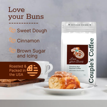 Love Your Buns | Cinnamon Bun Flavored Coffee | Medium Roast Coffee Blend