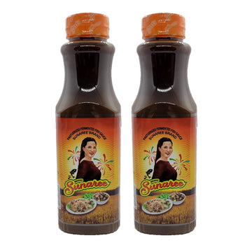 Sunaree Thai Fermented Fish Sauce Nam Pla La Authentic Brand from Thailand Papaya Salad dressing (350ml, 2)