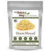 The Spice Way Minced Onion - 8 Oz - Bulk Dehydrated Onions Flakes More Coarse Than Powder Or Granules