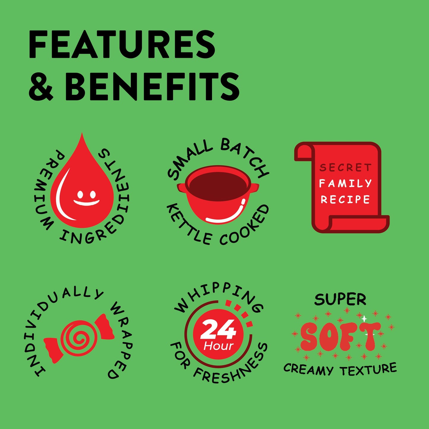 Taffy Town Saltwater Taffy, Candy Apple, 2.5Lb