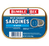 Bumble Bee Sardines in Water, 3.75 oz Tin - Wild Caught, Gluten Free, Keto, Kosher, Clean Ingredients