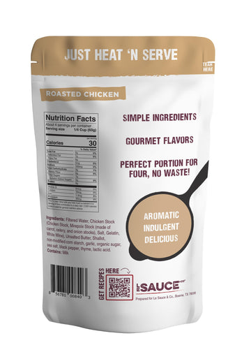 Le Sauce & Co. Roasted Chicken Brown Gravy Mix, Gluten Free, 4-Serving Size, Premium Broth