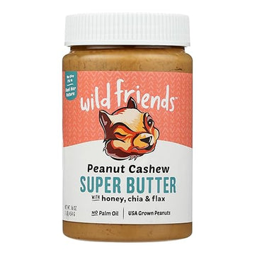 Wild Friends Super Butter Pnut Cashew Pack Of 6 Size 16 Oz (Gluten Free Gmo Free Kosher)