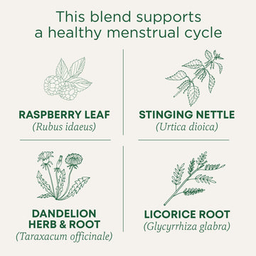 Traditional Medicinals Tea, Organic Healthy Cycle, Supports Healthy Menstrual Cycles, 16 Tea Bags
