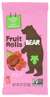 Bear Fruit Roll Raspberry Single, 0.7 oz