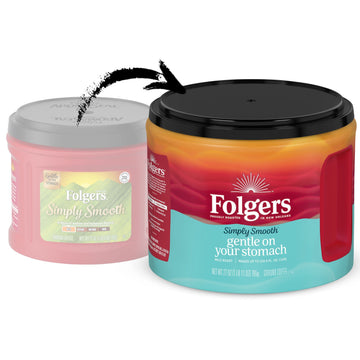 Folgers Simply Smooth Ground Coffee, 27 Ounce, 6 Count