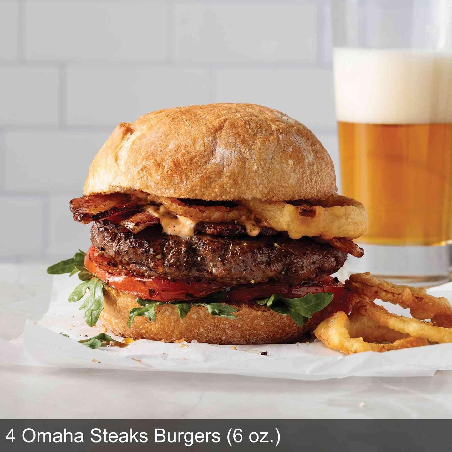 Omaha Steaks Barbecue Favorites - 4 Ribeyes, 4 Chicken Breasts, 2 Baby Back Ribs, 4 Burgers, 4 Scalloped Potatoes,